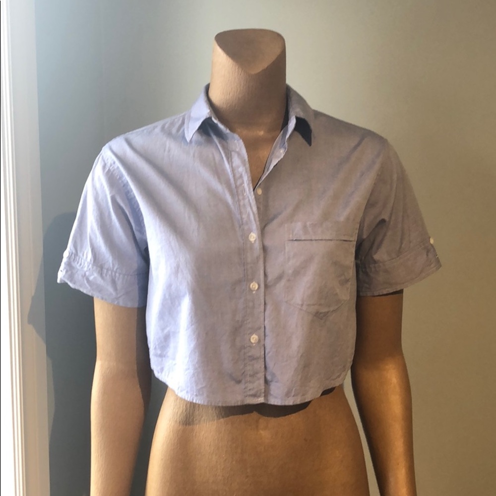 Talula Crop Button-down shirt 100% cotton